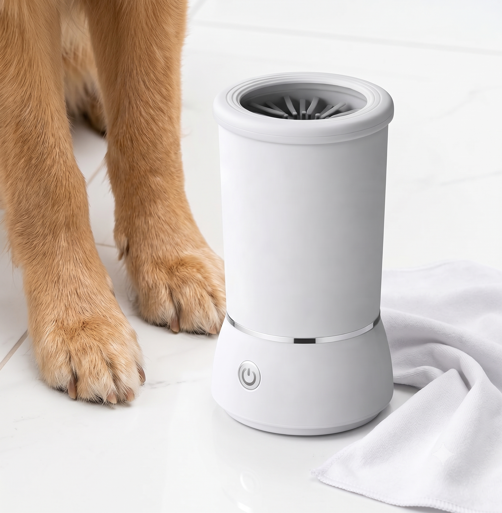 Limpiador de patas eléctrico para perros