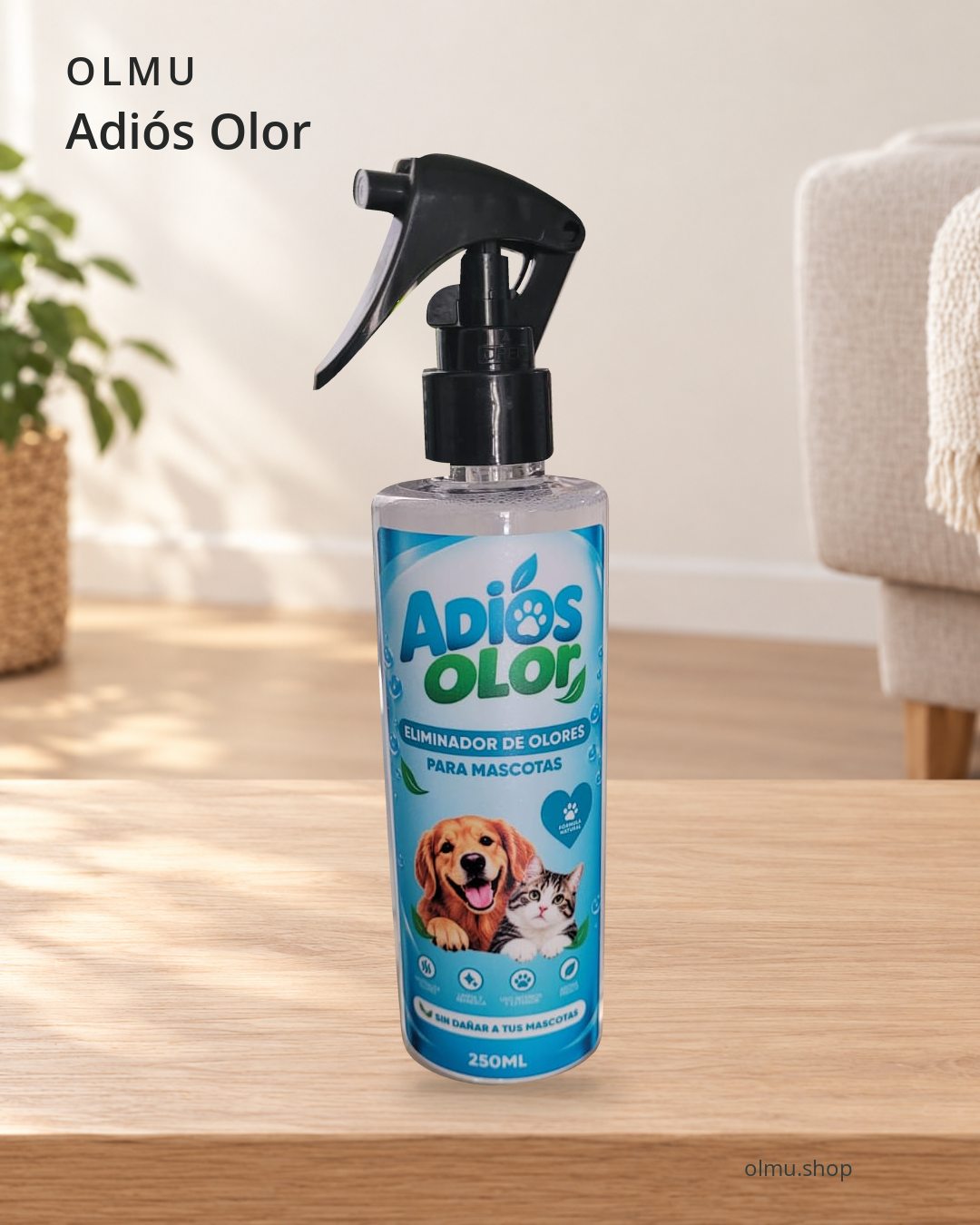 Adiós Olor de 250 ml para el cuidado de superficies del hogar