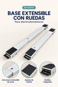 Base extensible con ruedas OLMU para lavadora y nevera