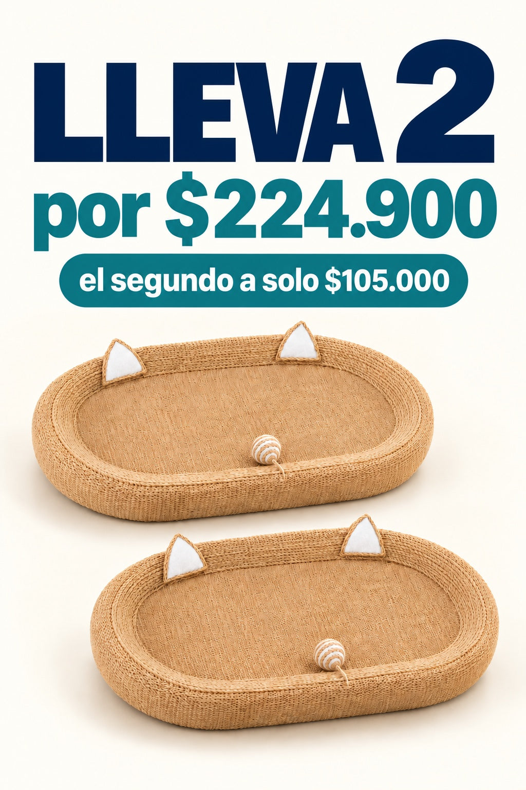 Lleva 2 camas rascadoras por $224.900, el segundo a solo $105.000